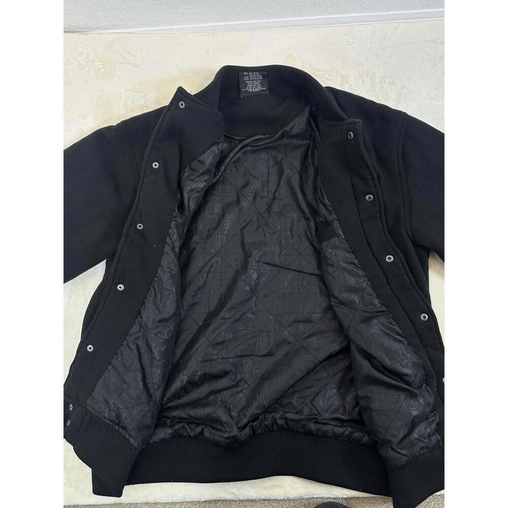 Southpole Black Varsity Bomber Jacket Streetwear Y2K Hip Hop XL - Picture 6 of 7